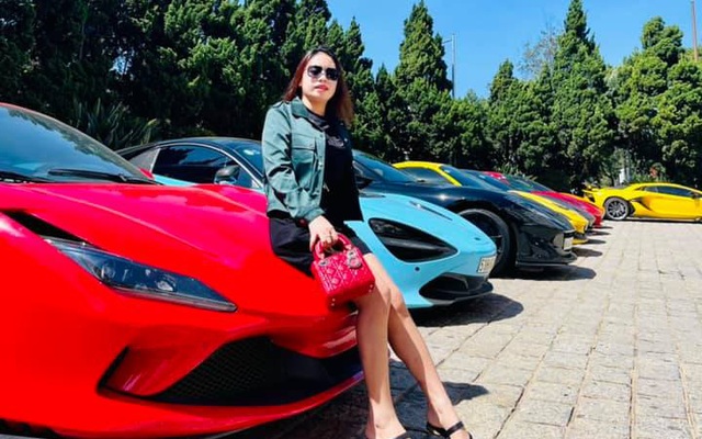 Dàn siêu xe trăm tỷ sặc sỡ hội ngộ tại Đà Lạt, Ferrari F8 Tributo của nữ đại gia trẻ mới sắm cũng góp mặt