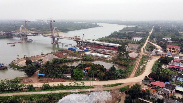  Cầu trăm tỷ nối Hải Phòng - Hải Dương nguy cơ chậm tiến độ  - Ảnh 1.