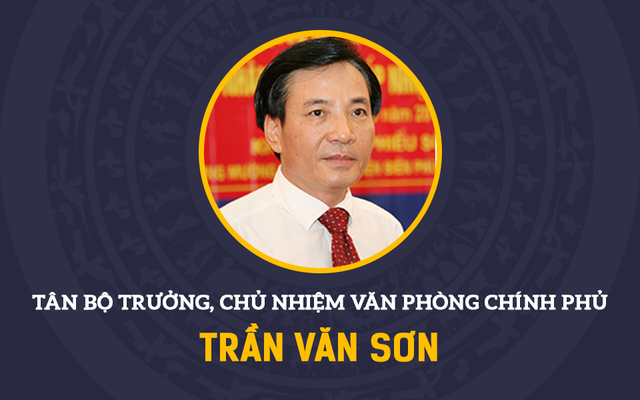 Infographic: Chân dung tân Bộ trưởng, Chủ nhiệm Văn phòng Chính phủ Trần Văn Sơn