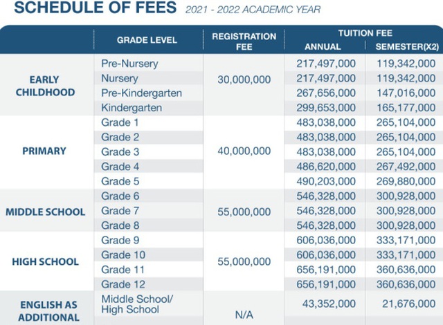 Học phí mới ngất ngưởng của các trường quốc tế tại TP.HCM: Học một năm bằng người ở quê nuôi con đến 20 tuổi, năm nào cũng điều chỉnh tăng dần đều - Ảnh 3.