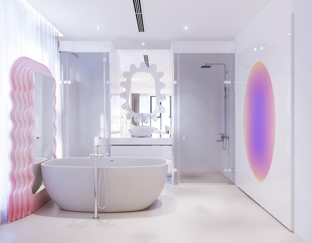 Ấn tượng với không gian căn penthouse duplex của NTK thời trang nổi tiếng: Một ngôi nhà mang năng lượng tích cực, vừa kích thích cảm giác tự do sáng tạo vừa có không gian riêng tư - Ảnh 9. Ấn tượng với không gian căn penthouse duplex của NTK thời trang nổi tiếng: Một ngôi nhà mang năng lượng tích cực, vừa kích thích cảm giác tự do sáng tạo vừa có không gian riêng tư - Ảnh 9.