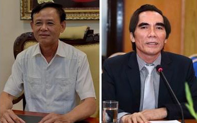 Thứ trưởng Thường trực Bộ Nông nghiệp và Phát triển nông thôn Hà Công Tuấn (ảnh trái) và Thứ trưởng Bộ Kế hoạch và Đầu tư Nguyễn Văn Trung nghỉ hưu từ 1/5/2021.