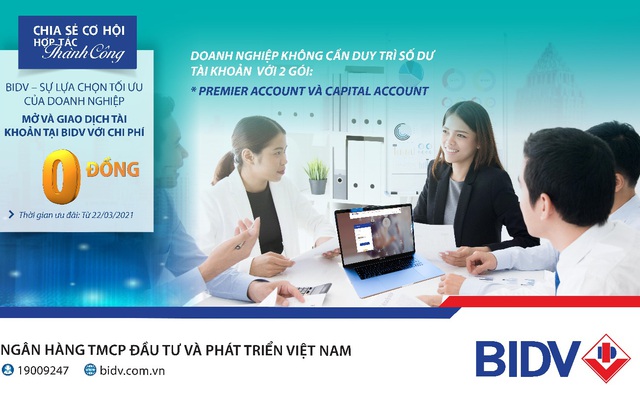 Cơ hội lớn cho doanh nghiệp khi giao dịch tại BIDV