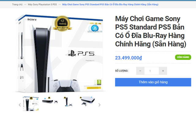  Khó như mua PS5 chính hãng tại VN: Đắt hơn giá Sony niêm yết tới 9 triệu, thà mua hàng xách tay còn hơn! - Ảnh 1.