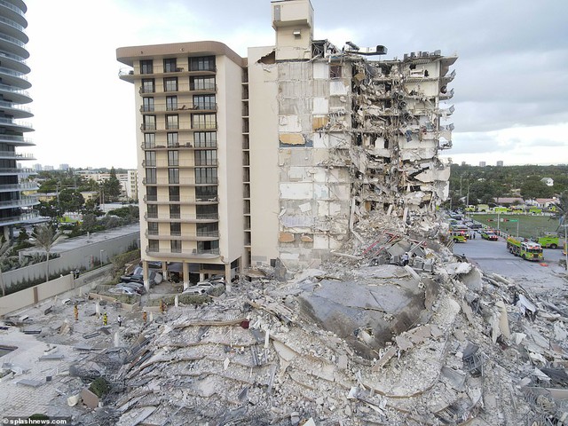 Khoảnh khắc tòa nhà 12 tầng ở Mỹ đổ sập, chớp mắt đã trở thành đống đổ nát, hồi hộp với công tác cứu hộ và lời kể của nhân chứng - Ảnh 2.