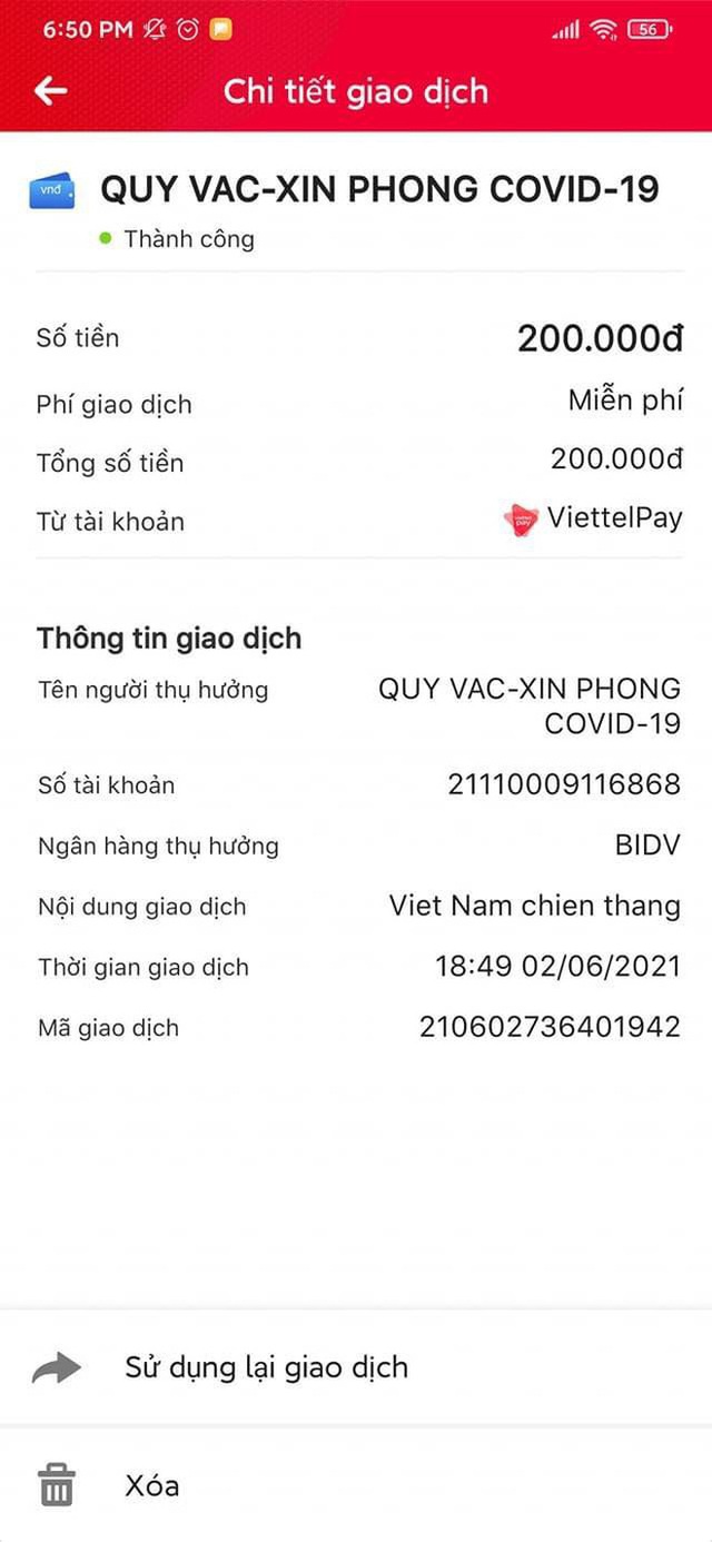  Ảnh chụp màn hình hot nhất MXH lúc này: Dân mạng thi nhau khoe đã góp gạo cùng những lời chúc đáng yêu đến Quỹ Vaccine Covid-19 - Ảnh 5.