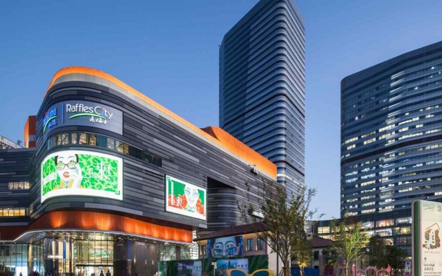 Một dự án Raffles City, thương hiệu thuộc CapitaLand, ở Thượng Hải, Trung Quốc. Ảnh: CapitaLand