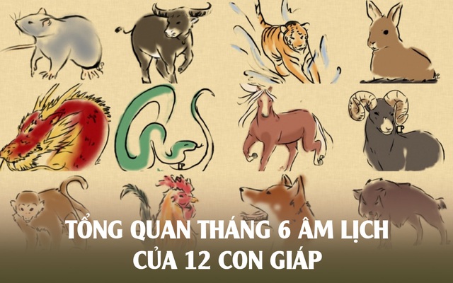 Tổng quan tháng 6 âm lịch của 12 con giáp: Dần bất ngờ kiếm thêm thu nhập, Mùi có quý nhân phù trợ khi đầu tư