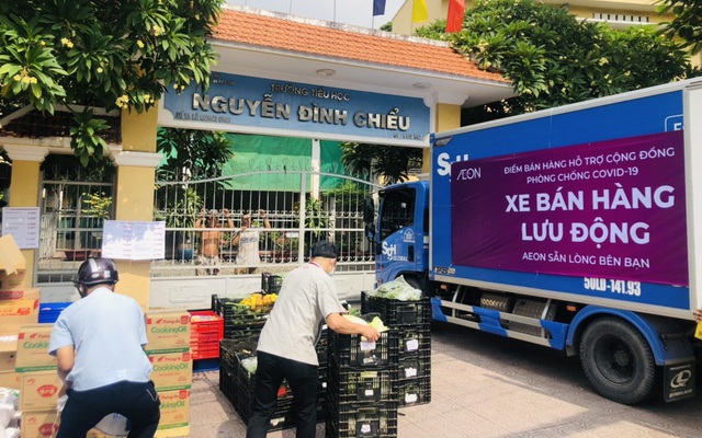 Hỗ trợ người dân Tp.HCM mua hàng thiết yếu: AEON Việt Nam triển khai siêu thị lưu động từ ngày 13/7 tại 4 điểm thuộc 3 quận