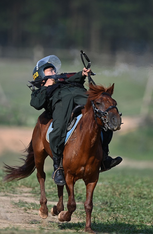  CSCĐ Kỵ binh: Sau hơn một năm huấn luyện, từ ngựa hoang đến những màn vượt rào, bổ nhào, phi nước đại bắn súng đỉnh cao - Ảnh 34.