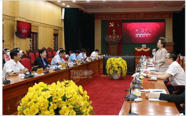 Chủ tịch HĐQT Tập đoàn BRG đề xuất đầu tư một số dự án trên địa bàn tỉnh Thái Nguyên (Ảnh ThaiNguyen Portal).