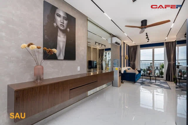 Làm chủ chuỗi villa cao cấp ở Vũng Tàu, đôi vợ chồng vẫn chọn sống bình yên trong căn hộ vỏn vẹn 59m2, cải tạo xong vừa rộng rãi vừa nghệ thuật rất đáng học hỏi - Ảnh 2.