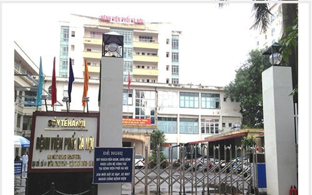 Bệnh viện Phổi Hà Nội tạm dừng tiếp bệnh nhân sau khi phát hiện ca dương tính COVID-19 ( Ảnh: VGP)