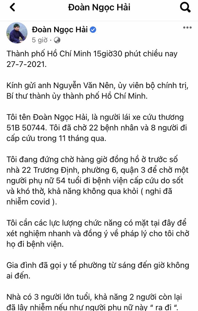  TP HCM: Quận 3 phản bác thông tin ông Đoàn Ngọc Hải phản ánh trên Facebook  - Ảnh 1.