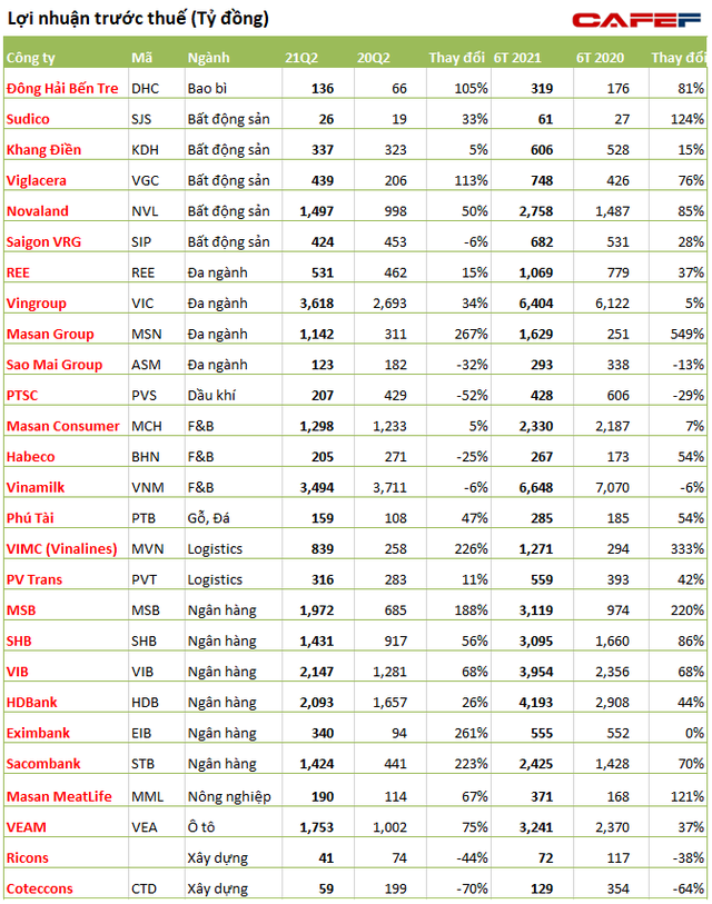 Vinamilk, Sacombank, Novaland cùng hàng chục doanh nghiệp lớn ồ ạt công bố kết quả kinh doanh quý 2 - Ảnh 1.