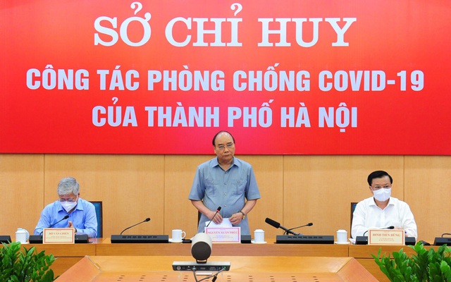 Chủ tịch nước Nguyễn Xuân Phúc: 'Hà Nội đã có quyết định giãn cách xã hội rất kịp thời!'