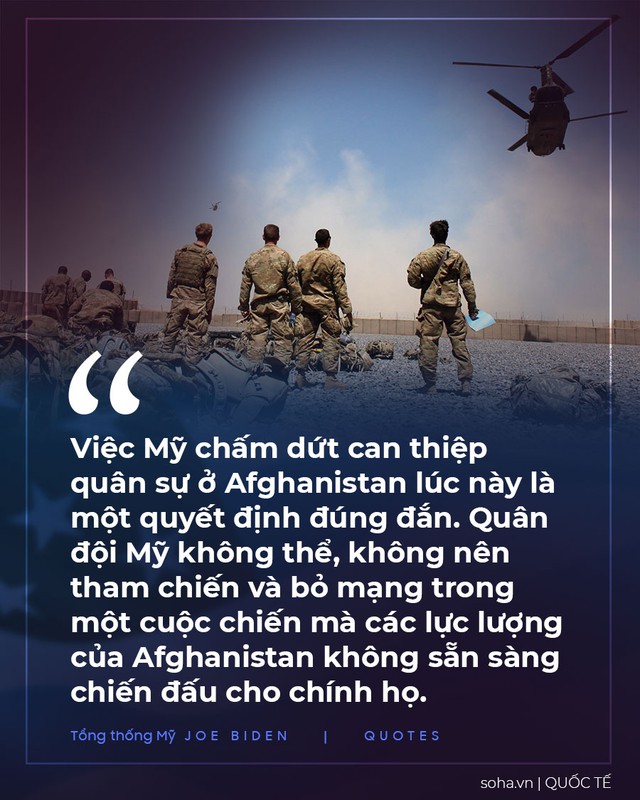 Toàn văn thông điệp của TT Biden: Thật sai lầm - Mỹ cho Afghanistan nhiều thứ, nhưng không thể cho ý chí - Ảnh 1.