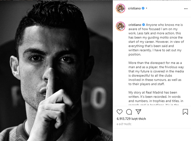 Cristiano Ronaldo tức giận lên tiếng vì những tin đồn “thiếu tôn trọng”: Không thể cho phép mọi người tiếp tục đùa giỡn với tên của tôi!