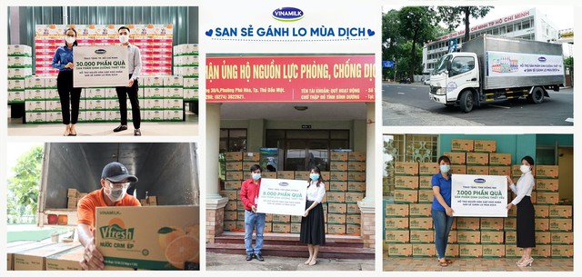 San sẻ khó khăn mùa dịch, Vinamilk tặng 45.000 phần quà cho người dân gặp khó khăn tại TP.HCM, Bình Dương, Đồng Nai - Ảnh 1.