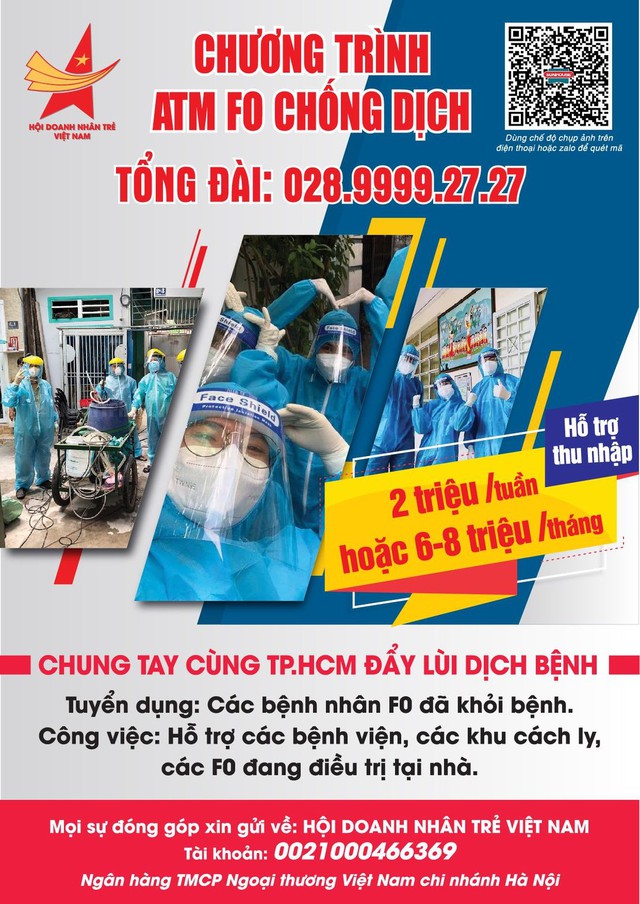 Shark Phú ủng hộ 800 triệu đồng vào ATM F0, quỹ hỗ trợ kinh phí cho các F0 khỏi bệnh quay lại bệnh viện hỗ trợ y bác sĩ chống dịch - Ảnh 1.