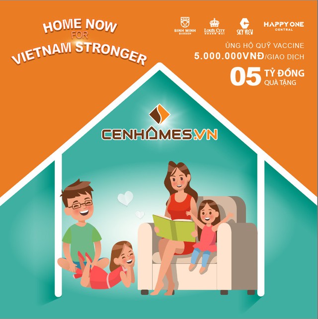 Đại gia môi giới BĐS ra mắt chiến dịch Home now for Vietnam Stronger, mỗi giao dịch thành công sẽ góp 5 triệu đồng vào quỹ Vaccine - Ảnh 1.