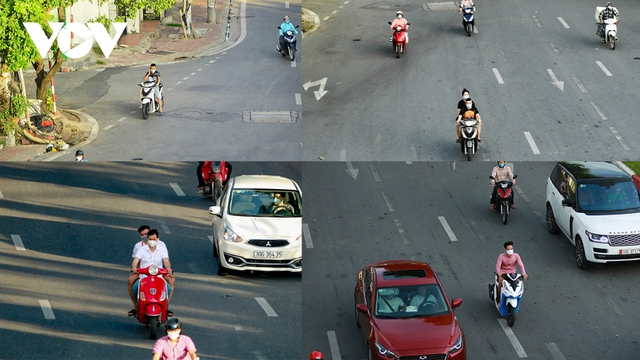 Muôn kiểu vi phạm giao thông trong thời gian Hà Nội giãn cách - Ảnh 17.