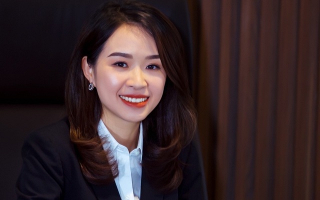 Bà Trần Thị Thu Hằng là Chủ tịch ngân hàng trẻ nhất Việt Nam. Ảnh: Kienlongbank