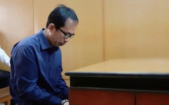Huỳnh Tấn Luật trong một lần hầu tòa.