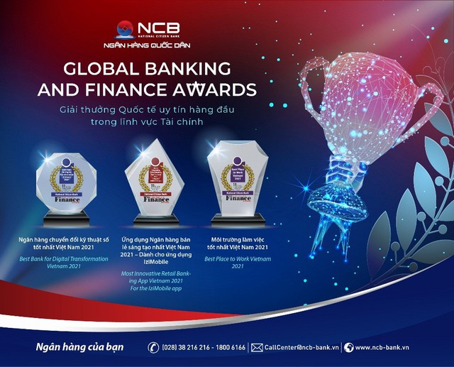 NCB nhận 3 giải thưởng quốc tế danh giá tại Global Banking & Finance Awards - Ảnh 1.