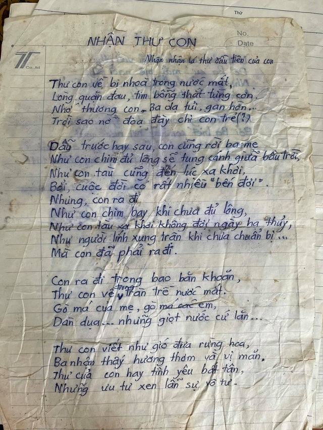 Thư tay bố gửi con gái đi học xa nhà 16 năm trước: Mỗi bức là một bài thơ tự sáng tác, đọc tới đâu rớt nước mắt tới đó - Ảnh 1.