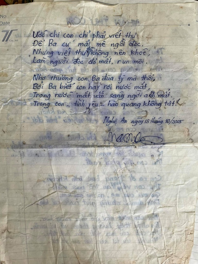 Thư tay bố gửi con gái đi học xa nhà 16 năm trước: Mỗi bức là một bài thơ tự sáng tác, đọc tới đâu rớt nước mắt tới đó - Ảnh 2.
