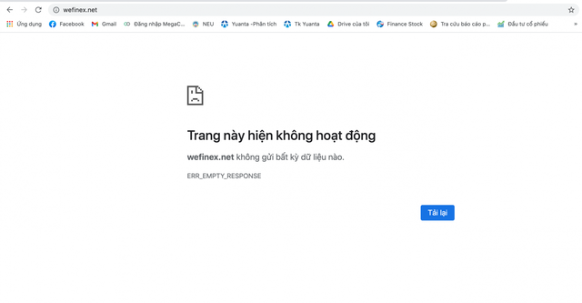 Hàng loạt website sàn giao dịch BO trong hệ sinh thái Wefinex bị chặn - Ảnh 1.