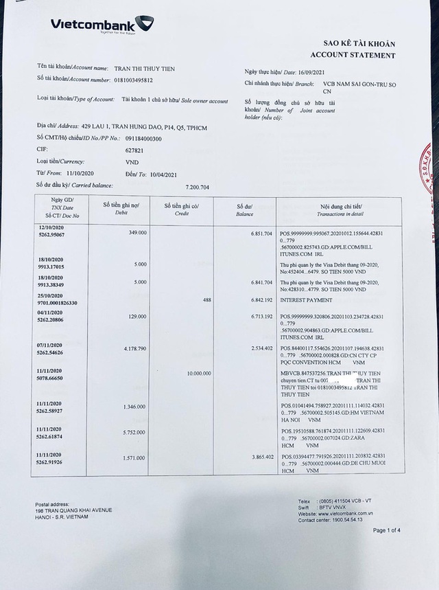  Thuỷ Tiên công bố 18.000 trang sao kê ngân hàng, làm rõ các khoản thu - chi và chốt 1 ý đặc biệt quan trọng  - Ảnh 8.