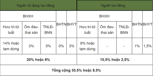 Cập nhật mức đóng BHXH bắt buộc, BHTN, BHYT từ tháng 10/2021 - Ảnh 2.