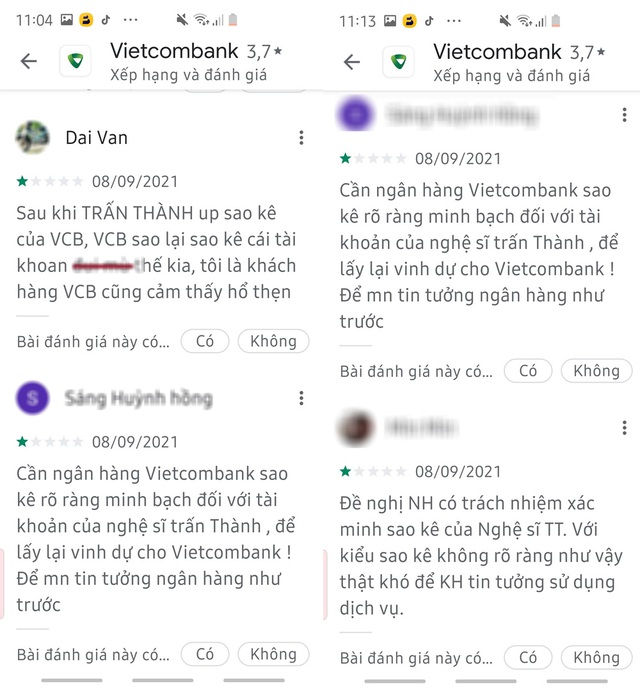 Động thái mới nhất của Vietcombank sau vụ Trấn Thành sao kê tài khoản từ thiện - Ảnh 1.