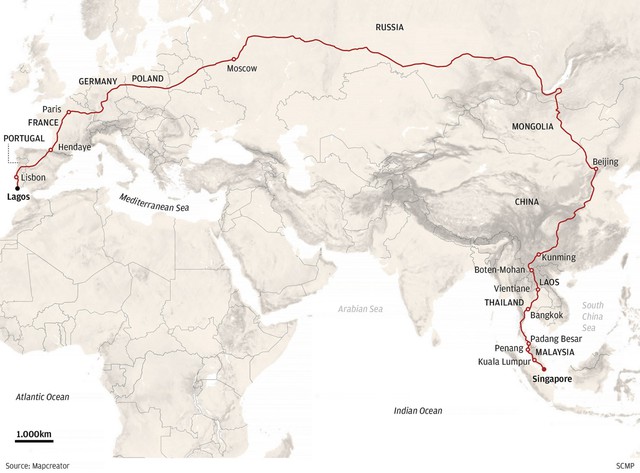 Chuyến tàu dài nhất thế giới: 21 ngày tuyệt vời trên con đường từ Singapore đến Bồ Đào Nha - Ảnh 1.