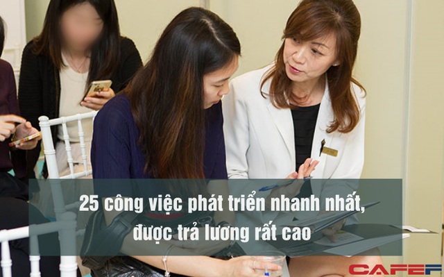 25 công việc phát triển nhanh nhất, được trả lương rất cao trong 10 năm tới: Một số thậm chí không yêu cầu nhiều kinh nghiệm, tốt nghiệp trung học cũng bắt đầu được