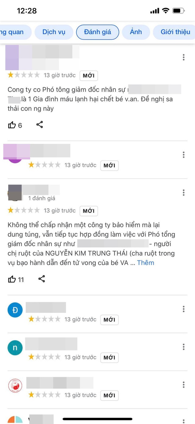 Vụ bé gái 8 tuổi bị dì ghẻ bạo hành: 1 công ty bảo hiểm bỗng dưng bị CĐM khủng bố, đánh giá 1 sao vì có nhân viên là chị gái Nguyễn Kim Trung Thái? - Ảnh 4.