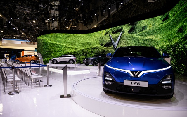 VinFast ra mắt 5 mẫu xe điện tại Triển lãm CES 2022.  Ảnh: VinFast.