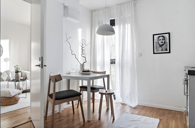 Những mẫu thiết kế bàn ăn đẹp hút hồn, giúp nới rộng thị giác cho những không gian sống nhỏ xinh - Ảnh 3.