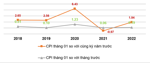 CPI tháng giáp Tết Nguyên đán tăng 1,94% so với cùng kỳ  - Ảnh 1.