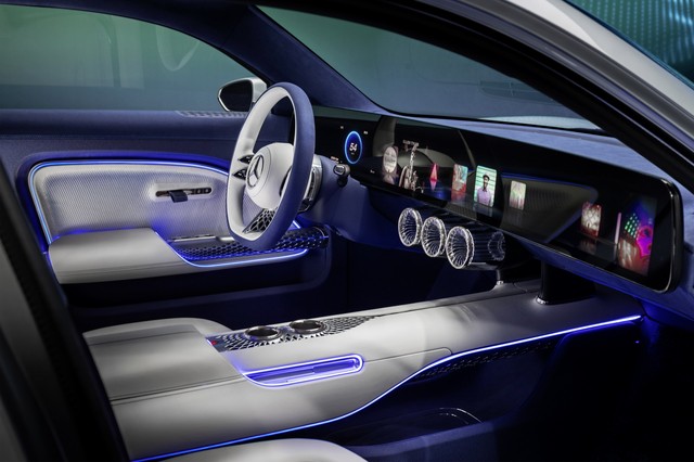 Mercedes-Benz khiến thế giới mắt tròn mắt dẹt khi trình diễn xe điện của tương lai với màn hình 8K, tầm hoạt động phá mốc 1.000 km còn sàn xe làm từ tã lót qua sử dụng - Ảnh 5.