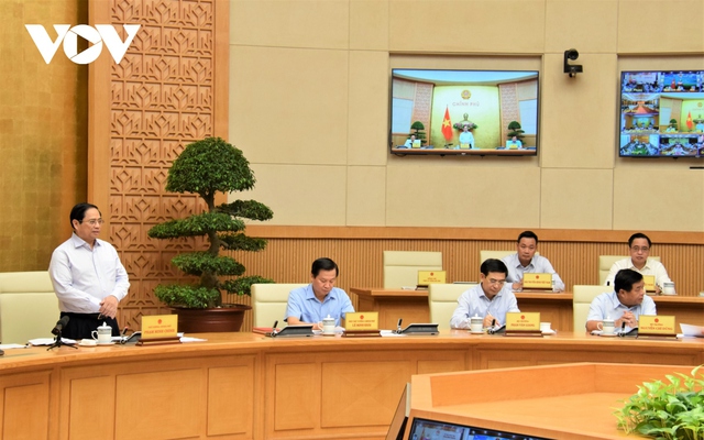 Thủ tướng Chính phủ Phạm Minh Chính chủ trì Hội nghị trực tuyến Chính phủ với 63 tỉnh, thành phố và Phiên họp Chính phủ thường kỳ tháng 9 năm 2022