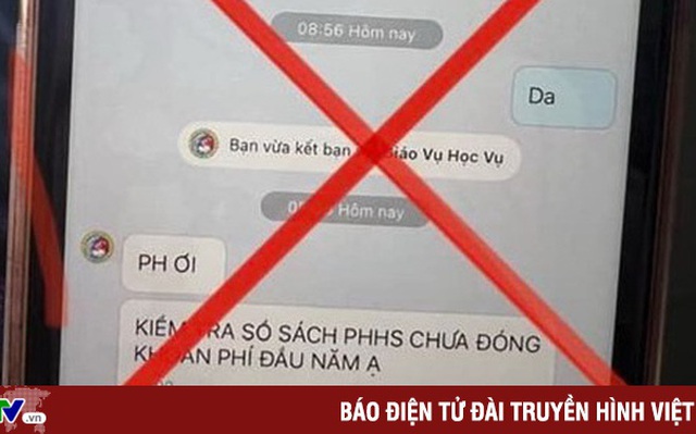 Công an TP Hồ Chí Minh cảnh báo phụ huynh về tin nhắn lừa đảo đóng tiền