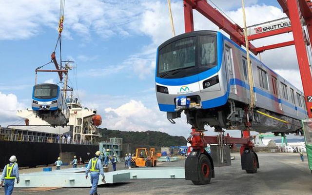 Toàn bộ 51 toa tàu metro sản xuất tại Nhật Bản đã được vận chuyển đến Việt Nam