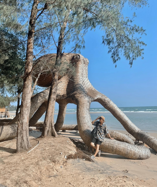 What does the beach resort appearing in Binh Thuan have that anyone who comes to travel must admire and praise?  - Photo 15.