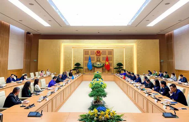 Những hình ảnh cuộc gặp của Thủ tướng Phạm Minh Chính và Tổng Thư ký Liên Hiệp Quốc - Ảnh 6.
