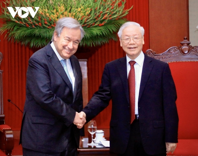 Toàn cảnh chuyến thăm chính thức Việt Nam của Tổng thư ký LHQ António Guterres - Ảnh 4.