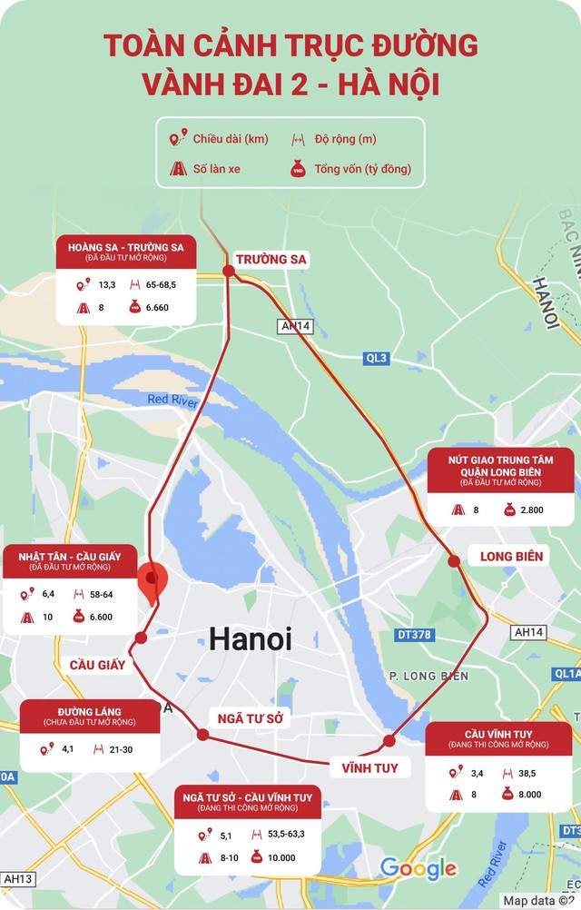 Tuyến đường vành đai khép kín duy nhất của Hà Nội, trị giá hơn 2 tỷ USD - Ảnh 13.