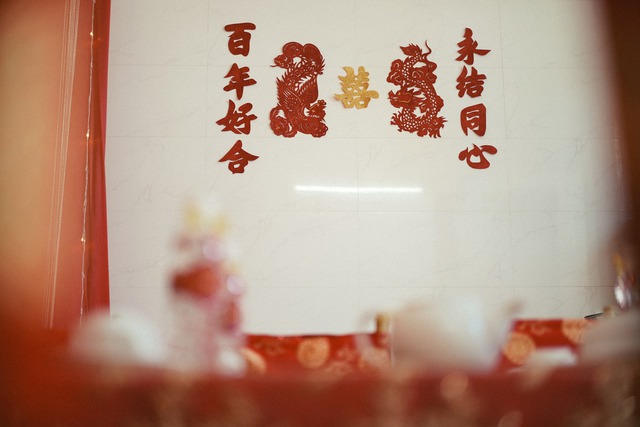 Traditional Chinese wedding costs 300 million in An Giang: Meticulous to every detail - Photo 5.